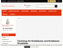 Tablet Screenshot of kratzbaumland.de